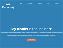 Tablet Screenshot of lgtmarketing.com